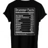 drummer T shirt back