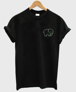 elephant fan art pocket T shirt