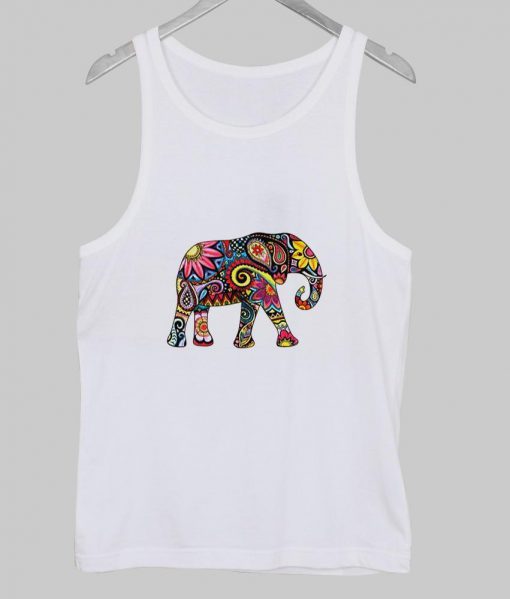 elephant mozaic tanktop