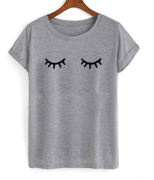 eyes mascara shirt