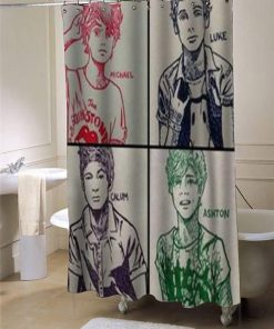 5 sos shower curtain customized design for home decor