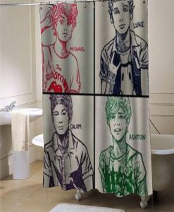 5 sos shower curtain customized design for home decor