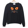 face cat funny Sweatshirt