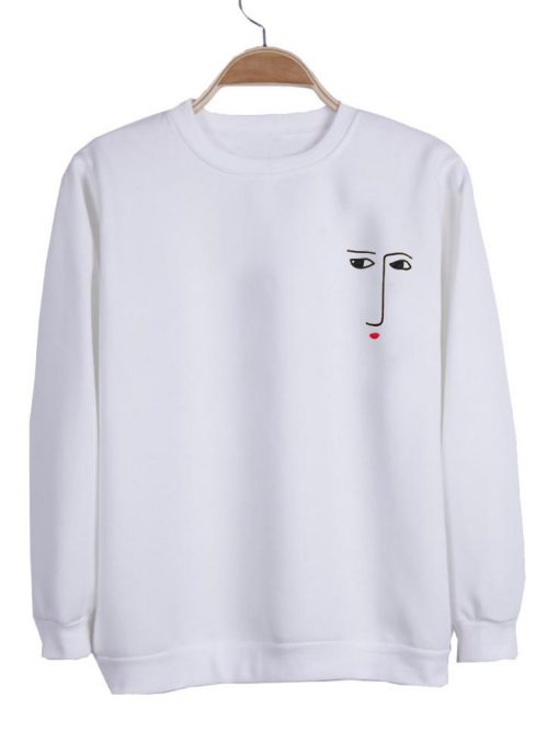 face sweatshirt