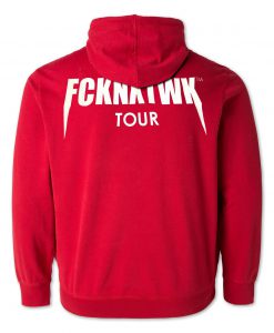 fcknxtwk tour hoodie  back