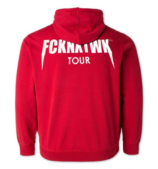 fcknxtwk tour hoodie  back