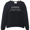 feminism sweatshirt