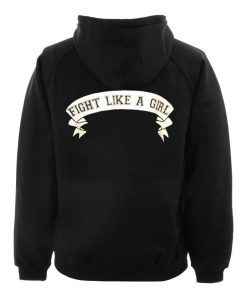 fight like back hoodie