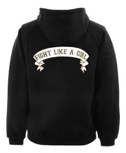 fight like back hoodie