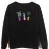 flower on pot sweatshirt