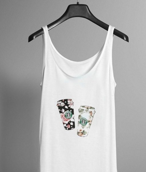 flower starbucks tanktop