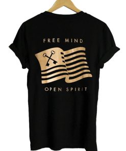 free mind open spirit tshirt back