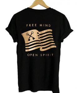 free mind open spirit tshirt back