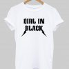 girl in black tshirt