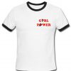 girl power tshirt ring