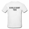 girls surf tshirt back