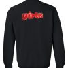 girls sweatshirt back