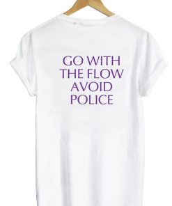 go with the flow TSHIRT back
