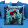 grumpy cat as mermaid disney princess Pillow Case