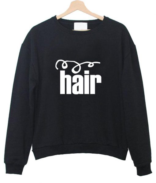 hair  sweatshirt