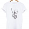 hand metal skeleton Tshirt