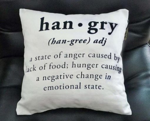 hangry Pillow case