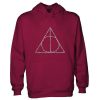 harry potter deathly hallows symbol hoodie
