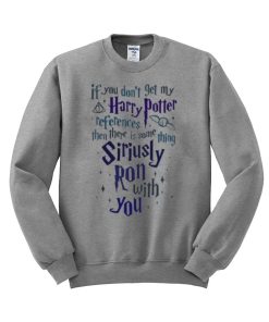 harry potter grey sweatshirt