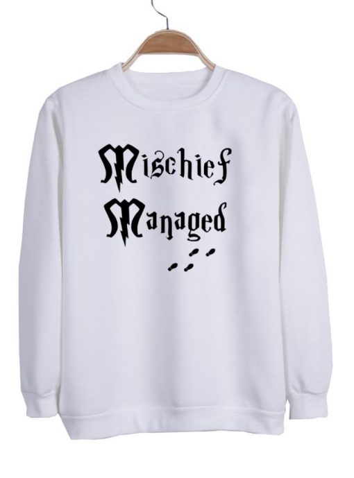 harry potter mischief managed sweatshirt