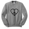 heart love sweatshirt