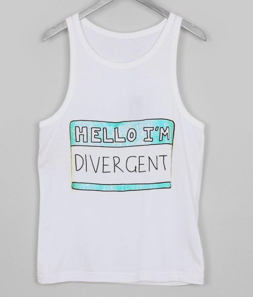 hello i'm divergent Tank top