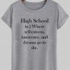 high school tshirt