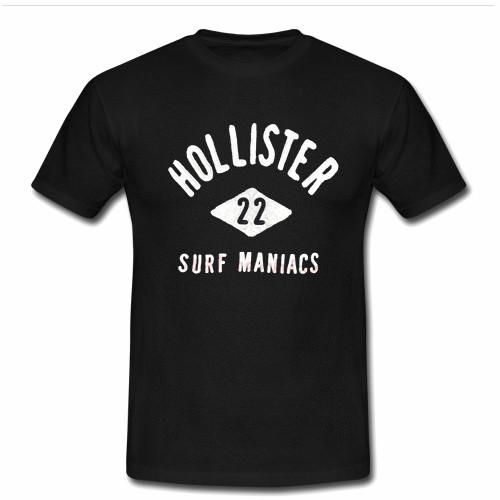hollister 22 surf maniacs tshirt