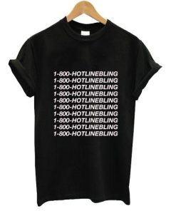 hotlinebling tshirt black