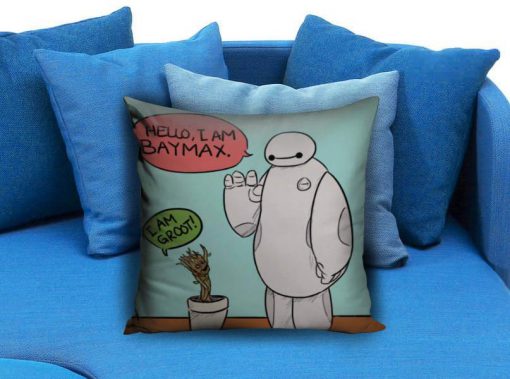 i am baymax i am groot Pillow Case