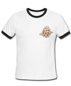 i am from planet pizza Contrast T shirt