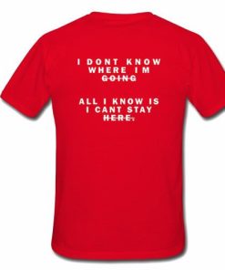 i dont know tshirt back