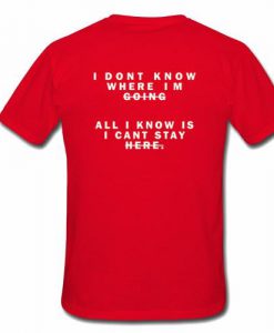 i dont know tshirt back