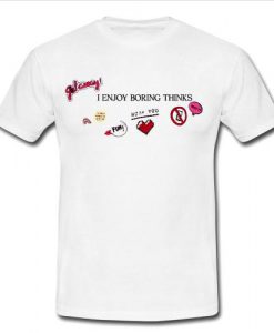 i enjoy boring things tshirt