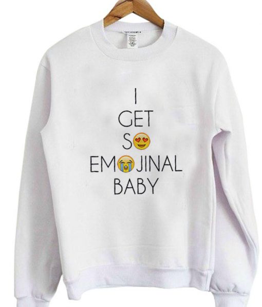 i get so emojinal baby sweatshirt