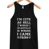 i'm cute Tank Top