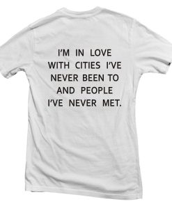 i'm in love back T shirt