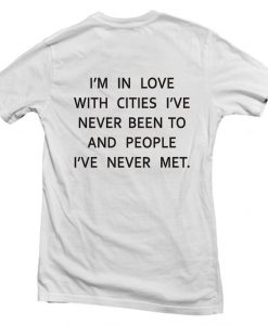 i'm in love back T shirt