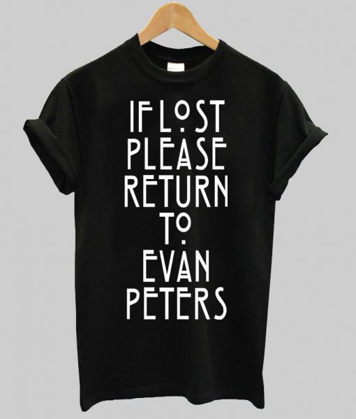 if lost please T shirt