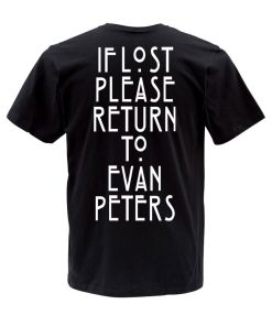 if lost please T shirt back