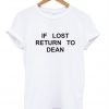 if lost return shirt