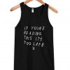 if your e reading tanktop