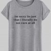im sorry its just T shirt