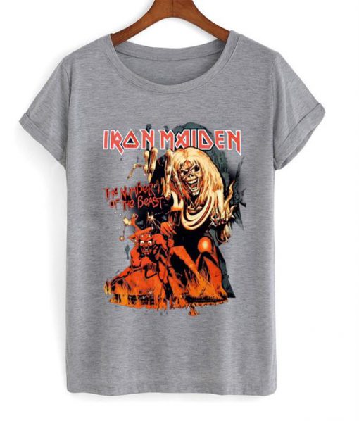 iron maiden the number of the beast  t-shirt