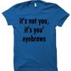 it's not you it's you're eyebrows  tshirt